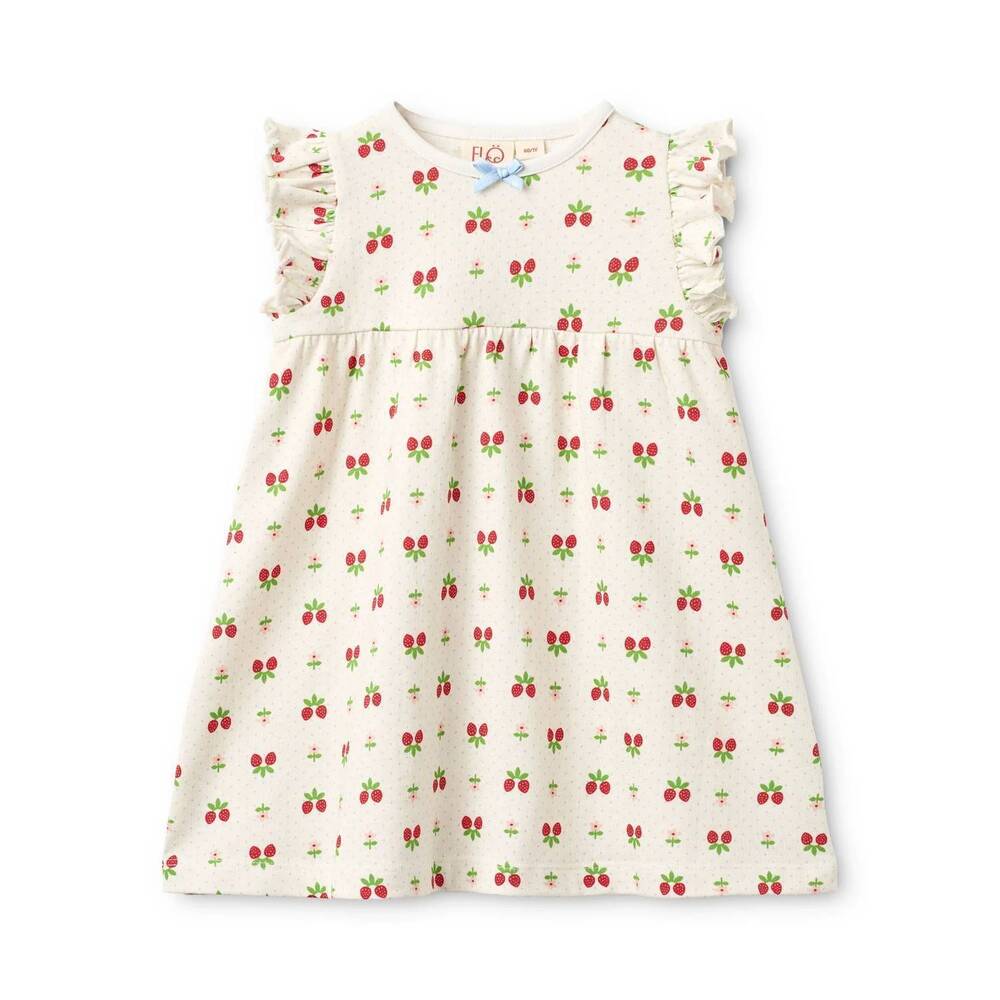 NEW FLOSS girls adeline dress in white
